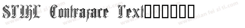 STIHL Contraface Text字体转换
